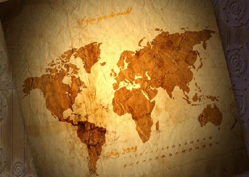 The world on your desktop – map wallpaper.