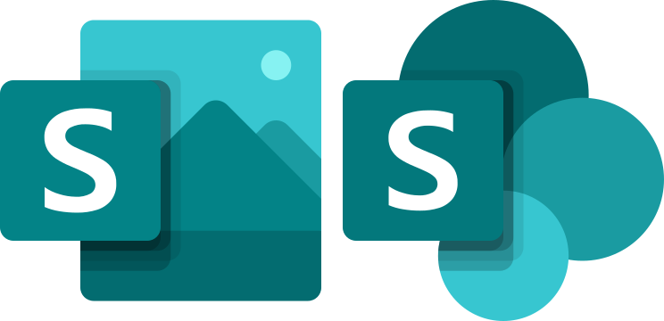 Microsoft Sway and Sharepoint logos