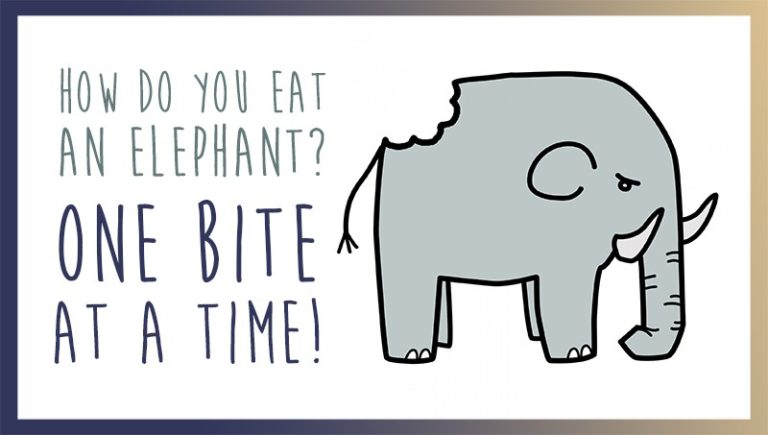 How to eat an elephant